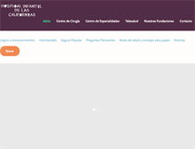 Tablet Screenshot of hospitalinfantil.org